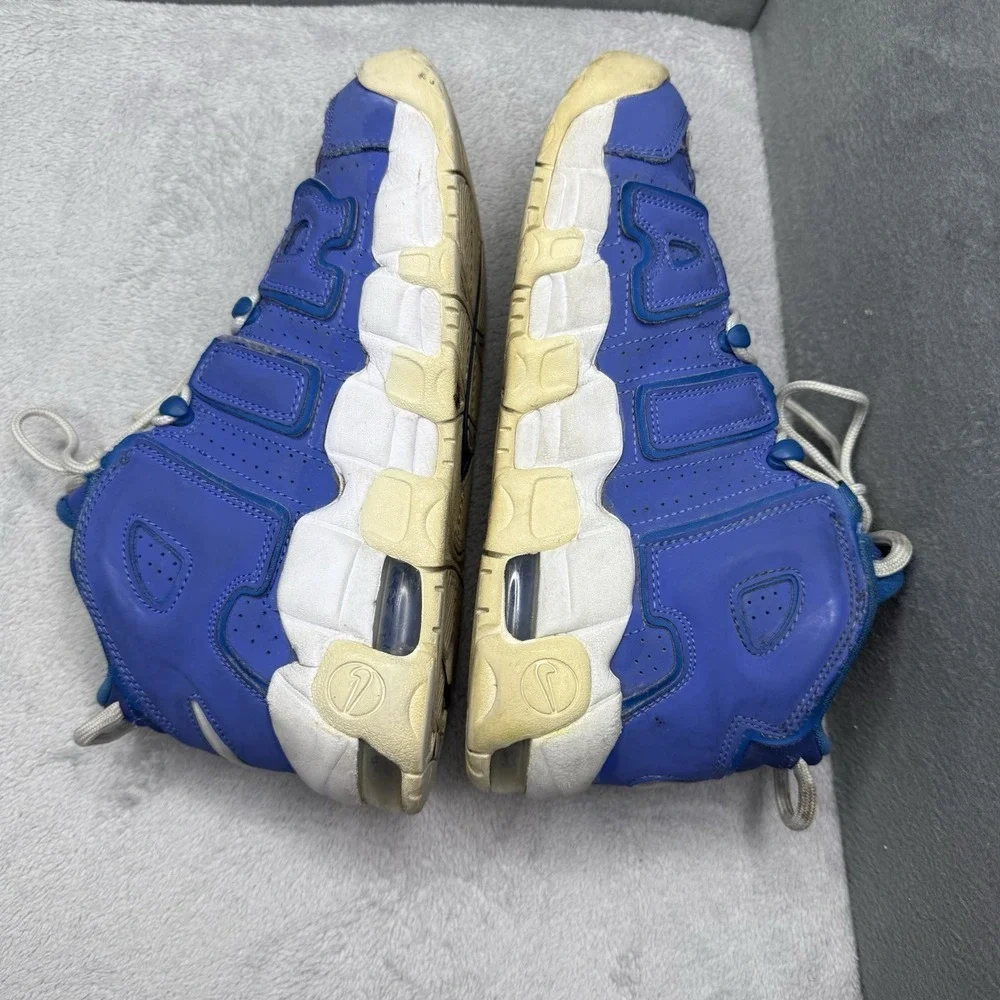 Nike Air More Uptempo GS Medium Blue White Battle Blue DM1023-400 Size 7Y Youth